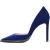 imageFSJ Women Sexy High Heels Slide Pumps Pointed Toe Studded Stiletto Party Evening Dress Shoes Size 415 USRoyal Blue