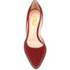 imageFSJ Women Sexy High Heels Slide Pumps Pointed Toe Studded Stiletto Party Evening Dress Shoes Size 415 USWine Suede