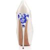 imageFSJ Women Sexy Peep Toe Sky High Heels Platform Pumps Ankle Straps Marry Jane Shoes with Metal Stilettos Size 415 USBeige Pu