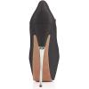 imageFSJ Women Sexy Peep Toe Sky High Heels Platform Pumps Ankle Straps Marry Jane Shoes with Metal Stilettos Size 415 USBlack Pu