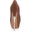 imageFSJ Women Sexy Peep Toe Sky High Heels Platform Pumps Ankle Straps Marry Jane Shoes with Metal Stilettos Size 415 USBrown Pu