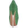 imageFSJ Women Sexy Peep Toe Sky High Heels Platform Pumps Ankle Straps Marry Jane Shoes with Metal Stilettos Size 415 USGreen