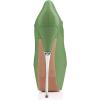 imageFSJ Women Sexy Peep Toe Sky High Heels Platform Pumps Ankle Straps Marry Jane Shoes with Metal Stilettos Size 415 USGreen Pu