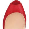 imageFSJ Women Sexy Peep Toe Sky High Heels Platform Pumps Ankle Straps Marry Jane Shoes with Metal Stilettos Size 415 USRed