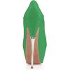 imageFSJ Women Sexy Peep Toe Sky High Heels Platform Pumps Ankle Straps Marry Jane Shoes with Metal Stilettos Size 415 USSeagreen