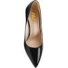 imageFSJ Women Stylish Metallic Gold Chain High Heel Pumps Pointed Toe Slip On Patent Leather Office Lady Party Shoes Size 416 USBlack