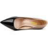 imageFSJ Women Stylish Metallic Gold Chain High Heel Pumps Pointed Toe Slip On Patent Leather Office Lady Party Shoes Size 416 USBlack Nude