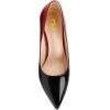 imageFSJ Women Stylish Metallic Gold Chain High Heel Pumps Pointed Toe Slip On Patent Leather Office Lady Party Shoes Size 416 USBlackRed