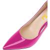 imageFSJ Women Stylish Metallic Gold Chain High Heel Pumps Pointed Toe Slip On Patent Leather Office Lady Party Shoes Size 416 USFushcia