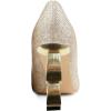 imageFSJ Women Stylish Metallic Gold Chain High Heel Pumps Pointed Toe Slip On Patent Leather Office Lady Party Shoes Size 416 USGold