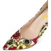 imageFSJ Women Stylish Metallic Gold Chain High Heel Pumps Pointed Toe Slip On Patent Leather Office Lady Party Shoes Size 416 USGraffiti