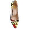 imageFSJ Women Stylish Metallic Gold Chain High Heel Pumps Pointed Toe Slip On Patent Leather Office Lady Party Shoes Size 416 USGraffiti