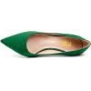 imageFSJ Women Stylish Metallic Gold Chain High Heel Pumps Pointed Toe Slip On Patent Leather Office Lady Party Shoes Size 416 USGreen Suede