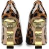imageFSJ Women Stylish Metallic Gold Chain High Heel Pumps Pointed Toe Slip On Patent Leather Office Lady Party Shoes Size 416 USLeopart
