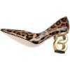 imageFSJ Women Stylish Metallic Gold Chain High Heel Pumps Pointed Toe Slip On Patent Leather Office Lady Party Shoes Size 416 USLeopart