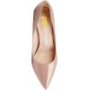 imageFSJ Women Stylish Metallic Gold Chain High Heel Pumps Pointed Toe Slip On Patent Leather Office Lady Party Shoes Size 416 USNude