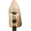 imageFSJ Women Stylish Metallic Gold Chain High Heel Pumps Pointed Toe Slip On Patent Leather Office Lady Party Shoes Size 416 USNude Matte Leather