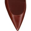 imageFSJ Women Stylish Metallic Gold Chain High Heel Pumps Pointed Toe Slip On Patent Leather Office Lady Party Shoes Size 416 USNutbrown