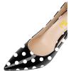 imageFSJ Women Stylish Metallic Gold Chain High Heel Pumps Pointed Toe Slip On Patent Leather Office Lady Party Shoes Size 416 USPolka Dot