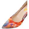 imageFSJ Women Stylish Metallic Gold Chain High Heel Pumps Pointed Toe Slip On Patent Leather Office Lady Party Shoes Size 416 USPrinting