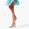 imageFSJ Women Stylish Metallic Gold Chain High Heel Pumps Pointed Toe Slip On Patent Leather Office Lady Party Shoes Size 416 USSilver Glitter
