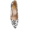 imageFSJ Women Stylish Metallic Gold Chain High Heel Pumps Pointed Toe Slip On Patent Leather Office Lady Party Shoes Size 416 USWhite Leopard Print