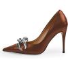 imageFSJ Women Classy Pointed Toe Stiletto High Heel Pumps Slip On Chain Buckle Party Dress Shoes Size 415 USSienna