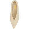 imageFSJ Women Fashion Pointed Toe V Cut Low Kitten Heel Slip On Pumps Soft Leather Ladies Daily Comfort Basic Dress Shoes Size 415 USApricot