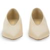 imageFSJ Women Fashion Pointed Toe V Cut Low Kitten Heel Slip On Pumps Soft Leather Ladies Daily Comfort Basic Dress Shoes Size 415 USApricot