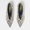 imageFSJ Women Fashion Pointed Toe V Cut Low Kitten Heel Slip On Pumps Soft Leather Ladies Daily Comfort Basic Dress Shoes Size 415 USSnakeskin