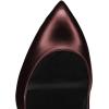 imageFSJ Women Platform High Heel Pumps Stiletto Almond Toe Slip On Closed Toe Wedding Evening Party Prom Dress Shoes Size 415 USDark Brown