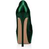 imageFSJ Women Platform High Heel Pumps Stiletto Almond Toe Slip On Closed Toe Wedding Evening Party Prom Dress Shoes Size 415 USDark Green