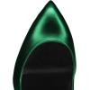 imageFSJ Women Platform High Heel Pumps Stiletto Almond Toe Slip On Closed Toe Wedding Evening Party Prom Dress Shoes Size 415 USDark Green