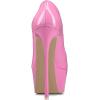 imageFSJ Women Platform High Heel Pumps Stiletto Almond Toe Slip On Closed Toe Wedding Evening Party Prom Dress Shoes Size 415 USPink
