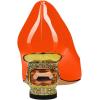 imageFSJ Women Pointed Toe Crystal Pump Rhinestone Bow Block Low Heel Slip On Comfy Date Party Dance Shoes Size 415 USOrange