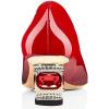imageFSJ Women Pointed Toe Crystal Pump Rhinestone Bow Block Low Heel Slip On Comfy Date Party Dance Shoes Size 415 USRed Gradient