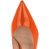 imageFSJ Women Pointed Toe High Heel Ankle Strap DOrsay Prom Pumps Cutout Evening Dress Shoes Size 415 USOrange