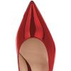 imageFSJ Women Pointed Toe High Heel Ankle Strap DOrsay Prom Pumps Cutout Evening Dress Shoes Size 415 USWine Red