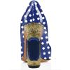 imageFSJ Women Printing Pump Chunky High Crystal Heels Pump Colorful Closed Pointed Toe Bridal Party Dress Shoe Size 415 USBlue Polka Dot