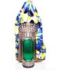imageFSJ Women Printing Pump Chunky High Crystal Heels Pump Colorful Closed Pointed Toe Bridal Party Dress Shoe Size 415 USFlower Blue