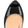 imageFSJ Women Sexy Peep Toe Platform Pumps High Heels Formal Shoes for Office Ladies Size 415 USBlack
