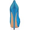 imageFSJ Women Sexy Peep Toe Platform Pumps High Heels Formal Shoes for Office Ladies Size 415 USBlue