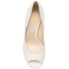 imageFSJ Women Sexy Peep Toe Platform Pumps High Heels Formal Shoes for Office Ladies Size 415 USIvory
