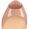 imageFSJ Women Sexy Peep Toe Platform Pumps High Heels Formal Shoes for Office Ladies Size 415 USNude