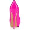 imageFSJ Women Sexy Peep Toe Platform Pumps High Heels Formal Shoes for Office Ladies Size 415 USPink