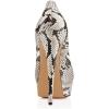 imageFSJ Women Sexy Peep Toe Platform Pumps High Heels Formal Shoes for Office Ladies Size 415 USSnake Print