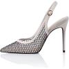 imageFSJ Womens Pointed Toe Stiletto Pumps Chic Slingback High Heels Slip on Ladies Party Office Dress Ladies ShoesApricotmesh