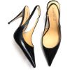 imageFSJ Womens Pointed Toe Stiletto Pumps Chic Slingback High Heels Slip on Ladies Party Office Dress Ladies ShoesBlack