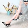 imageFSJ Womens Pointed Toe Stiletto Pumps Chic Slingback High Heels Slip on Ladies Party Office Dress Ladies ShoesBlack Bow