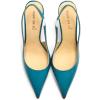 imageFSJ Womens Pointed Toe Stiletto Pumps Chic Slingback High Heels Slip on Ladies Party Office Dress Ladies ShoesBlue